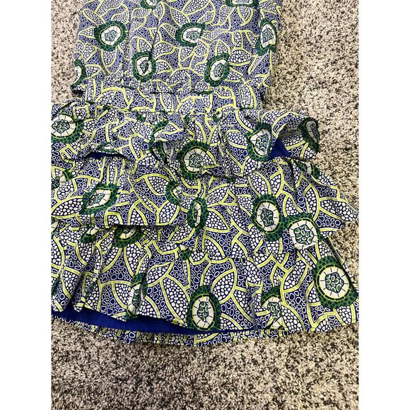 Janie & Jack x Kaavia James Floral Block Print Skirt/Matching Ruffle Tank Sz 7/8 - Picture 4 of 10